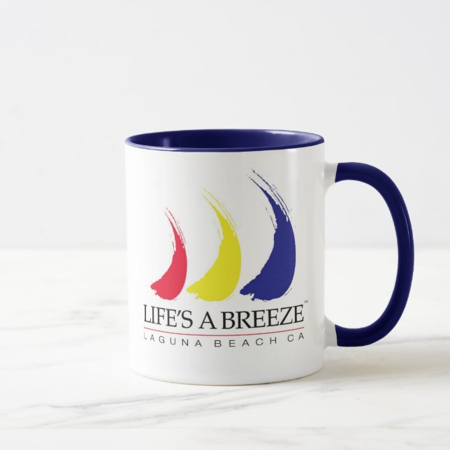 Liv är en Breeze™_Paint-The-Wind_Laguna strandmugg Mugg (Höger)