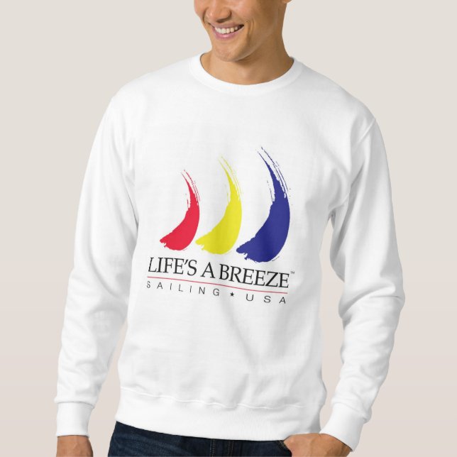 Liv är en Breeze®_Paint-The-Wind_Sailing USA Långärmad Tröja (Framsida)