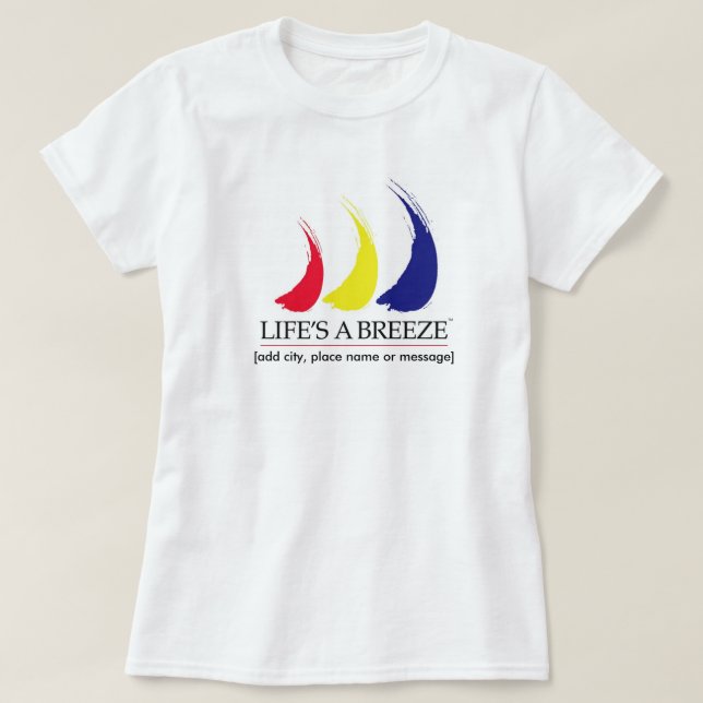 Liv är en Breeze®_Paint-The-Wind_Template T Shirt (Design framsida)