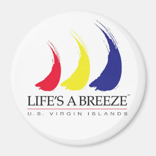 Liv är en Breeze®_Paint-The-Wind_US Virgin Islan Magnet
