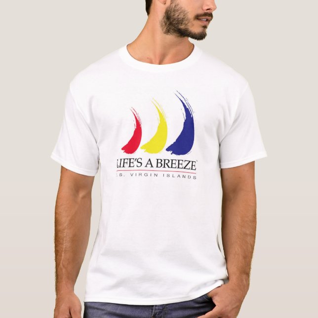 Liv är en Breeze®_Paint-The-Wind_US Virgin Islands Tee (Framsida)