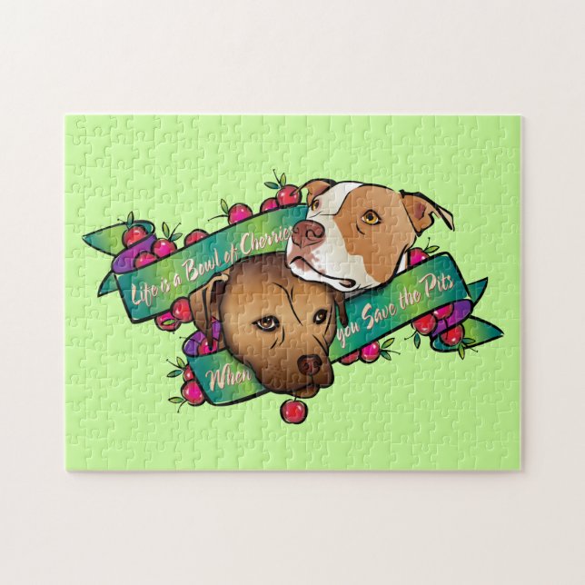 Liv är en bunke av körsbär… pussel (Horisontell)