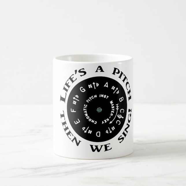 Liv är en grad kaffemugg (Center)
