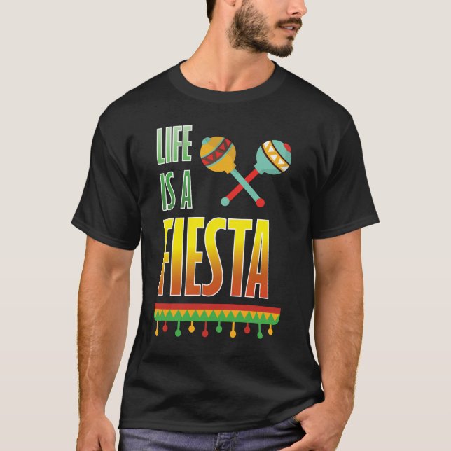 Liv är en grafisk mexicansk partyT-tröja för Tee Shirt (Framsida)