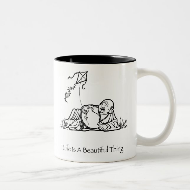Liv är en härlig mugg för sakBuddha kaffe (Höger)