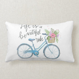 Liv är en härlig ritt, cykelbrytning kudder lumbarkudde