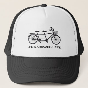 Liv är en härlig ritt, tandem cykel keps