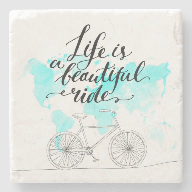 Liv är en härlig rittblått underlägg sten (Framsidan)