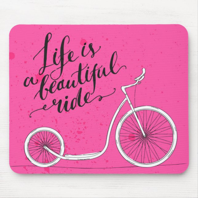 Liv är en härlig rittrosa musmatta (Framsidan)