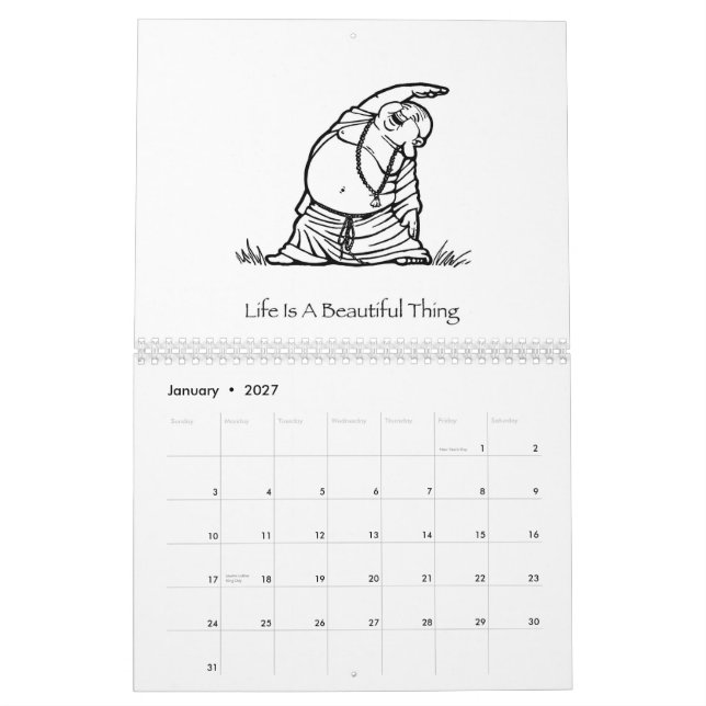 Liv är en härlig sakBuddha 2008 kalender (Jan 2027)