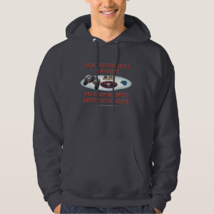 Liv är en hobby mellan lekar sweatshirt med luva