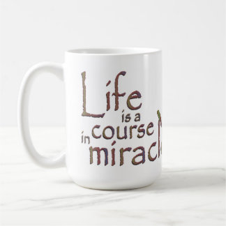 Liv är en jaga i mirakel kaffemugg