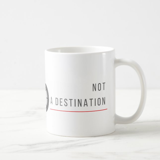Liv är en resa, inte en destination - kaffemugg (Höger)