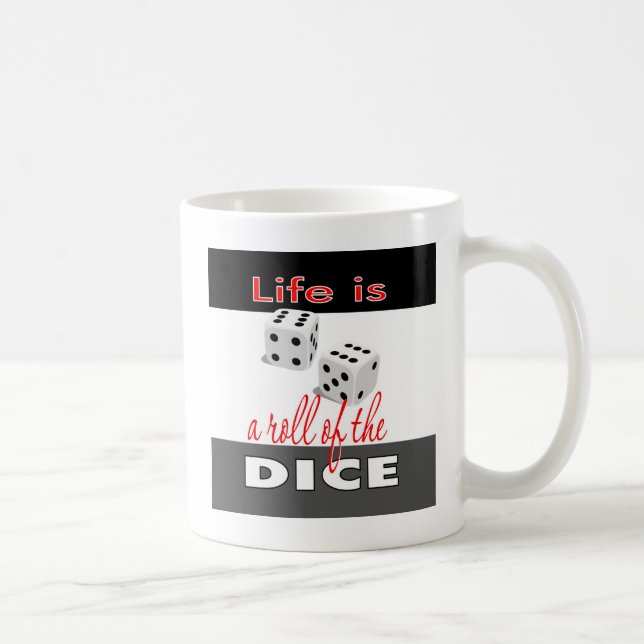 Liv är en rulle av tärningkaffemuggen kaffemugg (Höger)