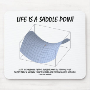 Liv är en sadel pekar (Math & geometri) Musmatta