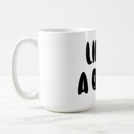 Liv är en strand kaffemugg