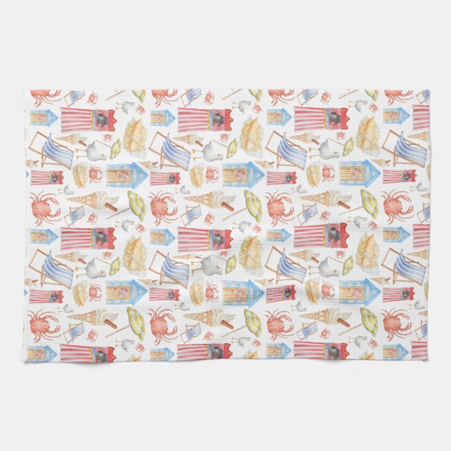 Liv är en strandteatowel kökshandduk (Horisontell)