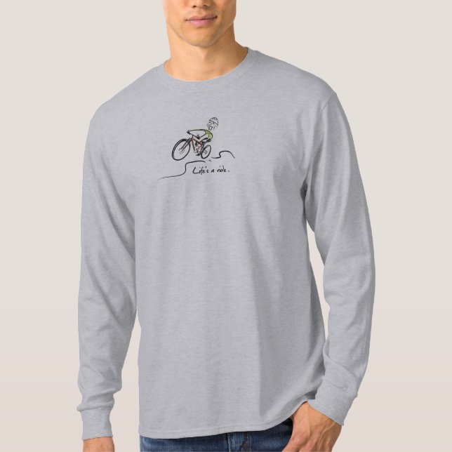 Liv är en Stylized grabb för rittbergbiker Tee Shirt (Framsida)