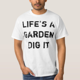 Liv är en trädgård tee shirt