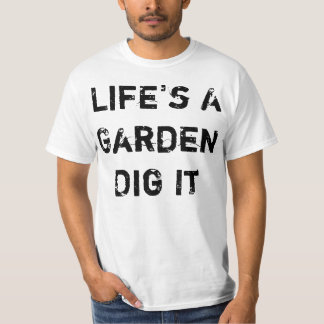 Liv är en trädgård tee shirt