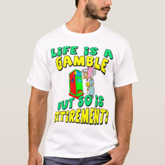 Liv är en vågspel (4) t-shirt