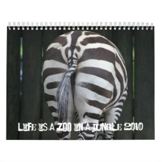 Liv är en Zoo i en djungelkalender 2010 Kalender