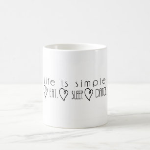 Liv är enkelt kaffemugg