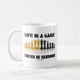 Liv är ett modigt schack är allvarligt kaffemugg