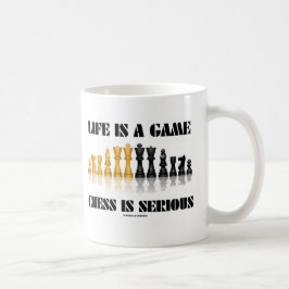 Liv är ett modigt schack är allvarligt kaffemugg