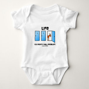 Liv är ett Monty Hall problem (tre dörrar) T-shirt