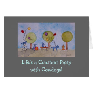 liv är ett party, liv är en konstant Partywith ko… OBS Kort