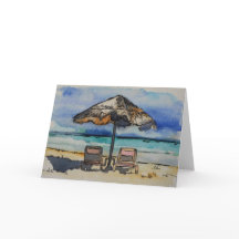 Liv är ett tomt kort för strand