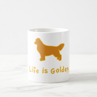 Liv är guld- kaffemugg