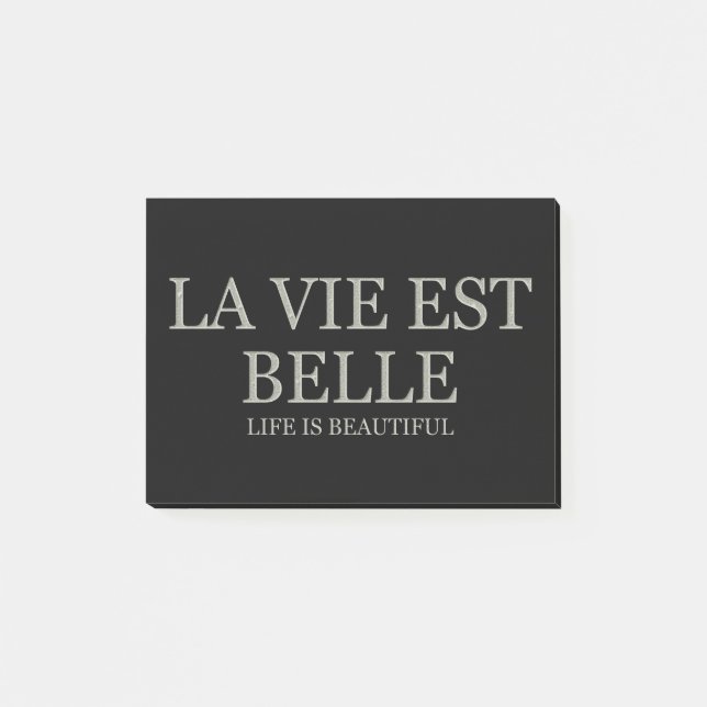 Liv är härligt - tända post-it block (Framsida)