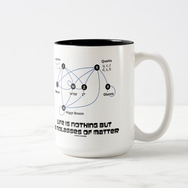 Liv är ingenting utom en Molasses av materien Två-Tonad Mugg (Höger)