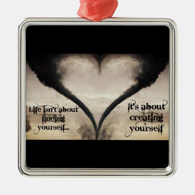 Liv är inte om att finna sig Yourself Julgransprydnad Metall (Framsidan)