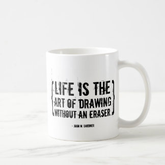 Liv är konsten kaffemugg