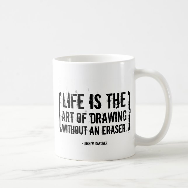 Liv är konsten kaffemugg (Höger)