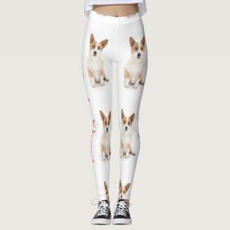 Liv är kort, är så min benCorgidamasker Leggings