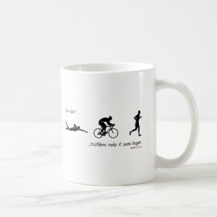 Liv är kort… triathlons gör det att verka long kaffemugg