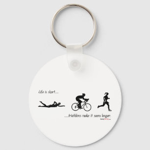 Liv är kort… triathlons gör det att verka long nyckelring