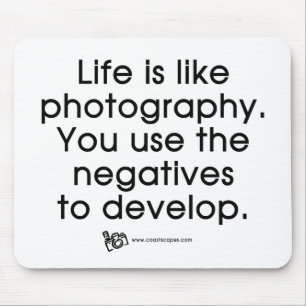 Liv är lik fotografi musmatta