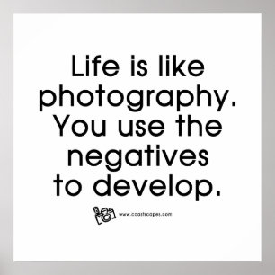 Liv är lik fotografi poster