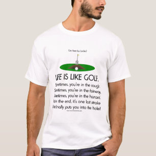 Liv är lik golf. tröja
