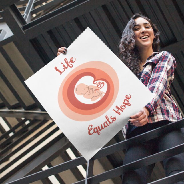 Liv är lika med hopp – pro-life-affisch poster (Skapare uppladdad)