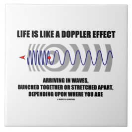 Liv är likt en Doppler verkställer att ankomma i Kakelplatta