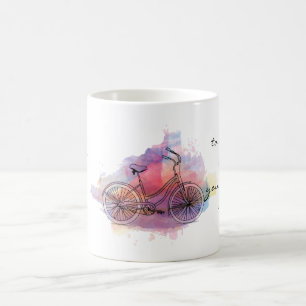 Liv är likt rida en cykel kaffemugg