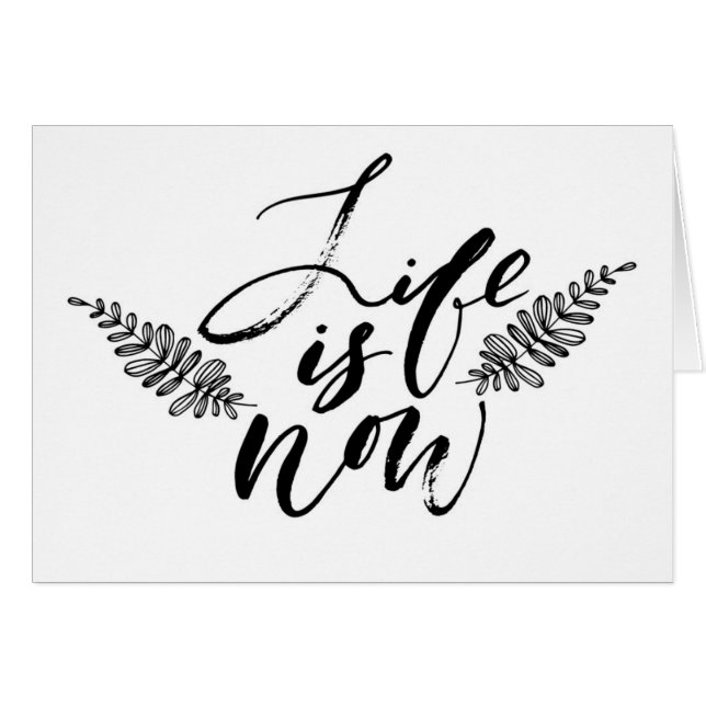 Liv är nu hälsningskort (Framsidan Horizontal)