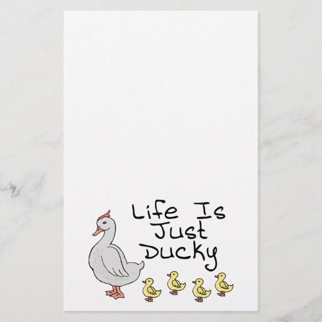 Liv är precis Ducky Brevpapper (Framsida)