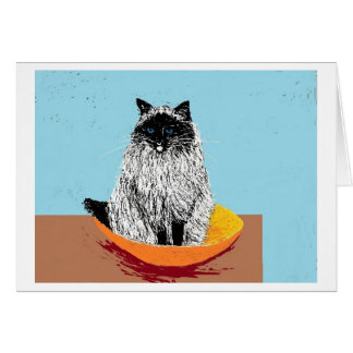 liv är precis en bunke av körsbär hälsningskort